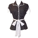 Picture of 50's Rockabilly Polka Dot Top JR Plus Size